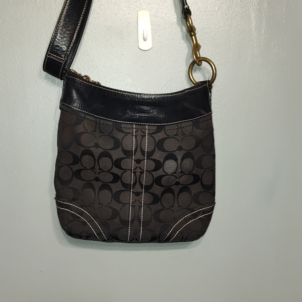 Coach Purse (Black) w/ Gold Hardware